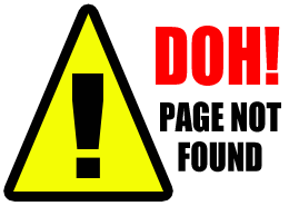 Doh! Page Not Found!